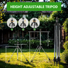 AQUASPIN – Adjustable Stainless Steel Rotating Sprinkler with Tripod
