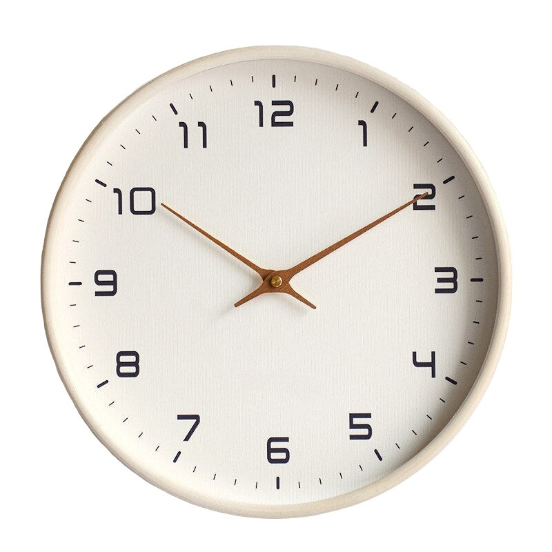 NORDICTIME CALM – Silent Wooden Wall Clock with Scandinavian Design