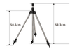 AQUASPIN – Adjustable Stainless Steel Rotating Sprinkler with Tripod