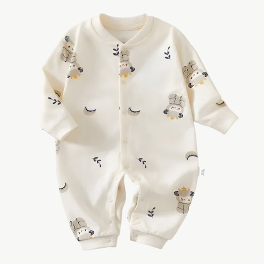 Bio - Baumwoll - Jumpsuit Damen – Atmungsaktiv, Hypoallergen und Umweltfreundlich für Empfindliche Haut - Mayfair ModaNeugeborenes